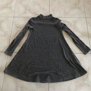 Abercrombie and Fitch Dark gray mock neck dress